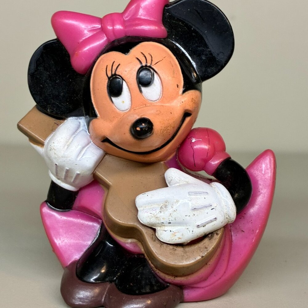 Vintage Disney Minnie Mouse Playing a Guitar 1986